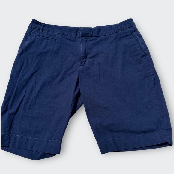 PATAGONIA Stretch All-Wear Shorts 10" Classic Navy Blue Organic Cotton Women 12 - Picture 3 of 9